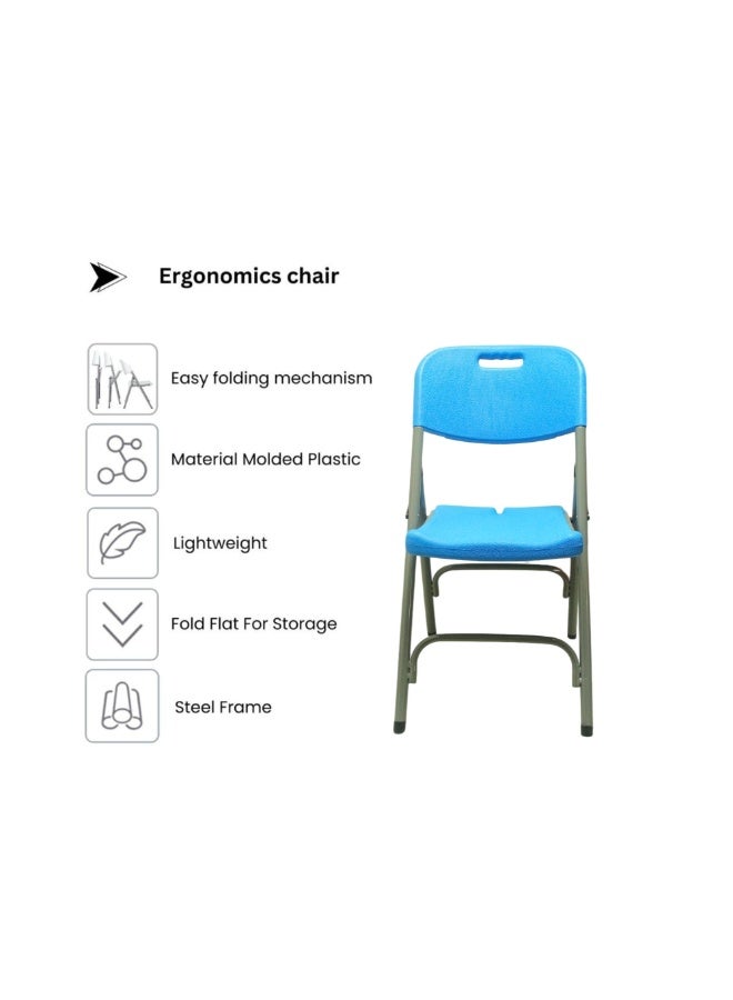 صن بوت كوميرس عبوة من قطعتين من الكراسي القابلة للطي - اللون الأزرق السماوي - Image 2